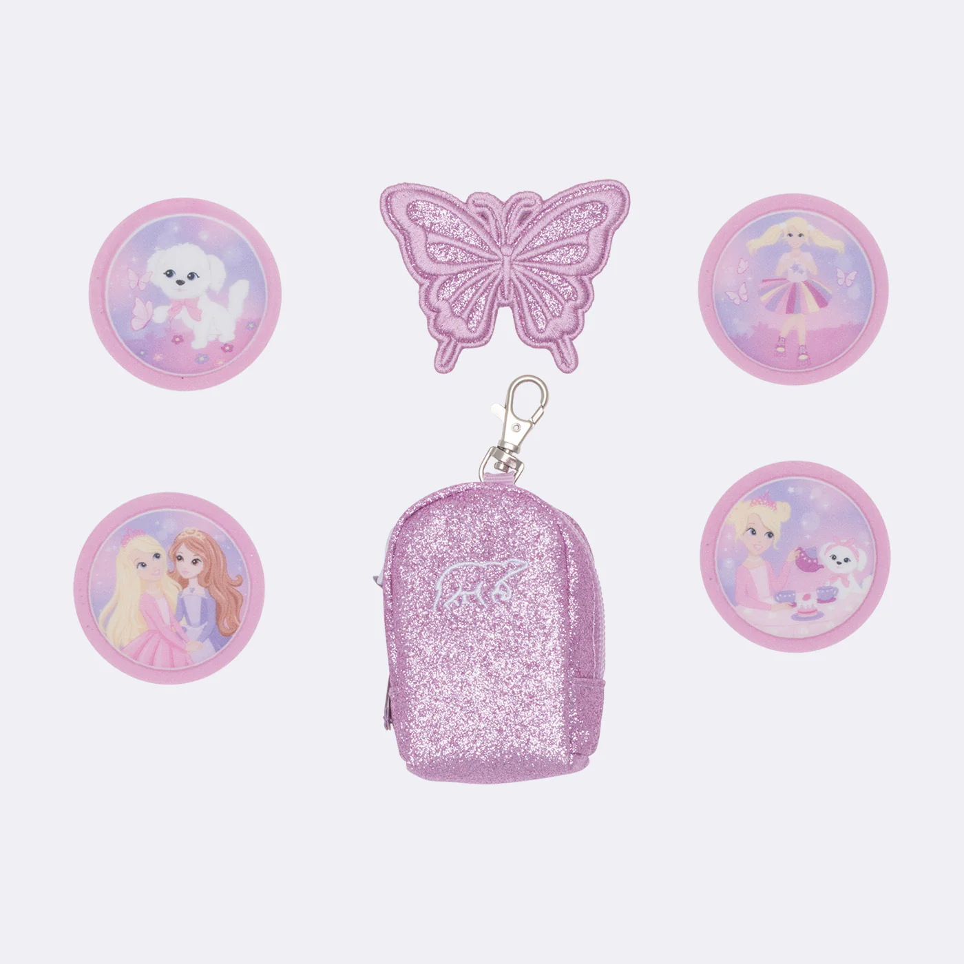 Mini-sekk med buttons, Rosie