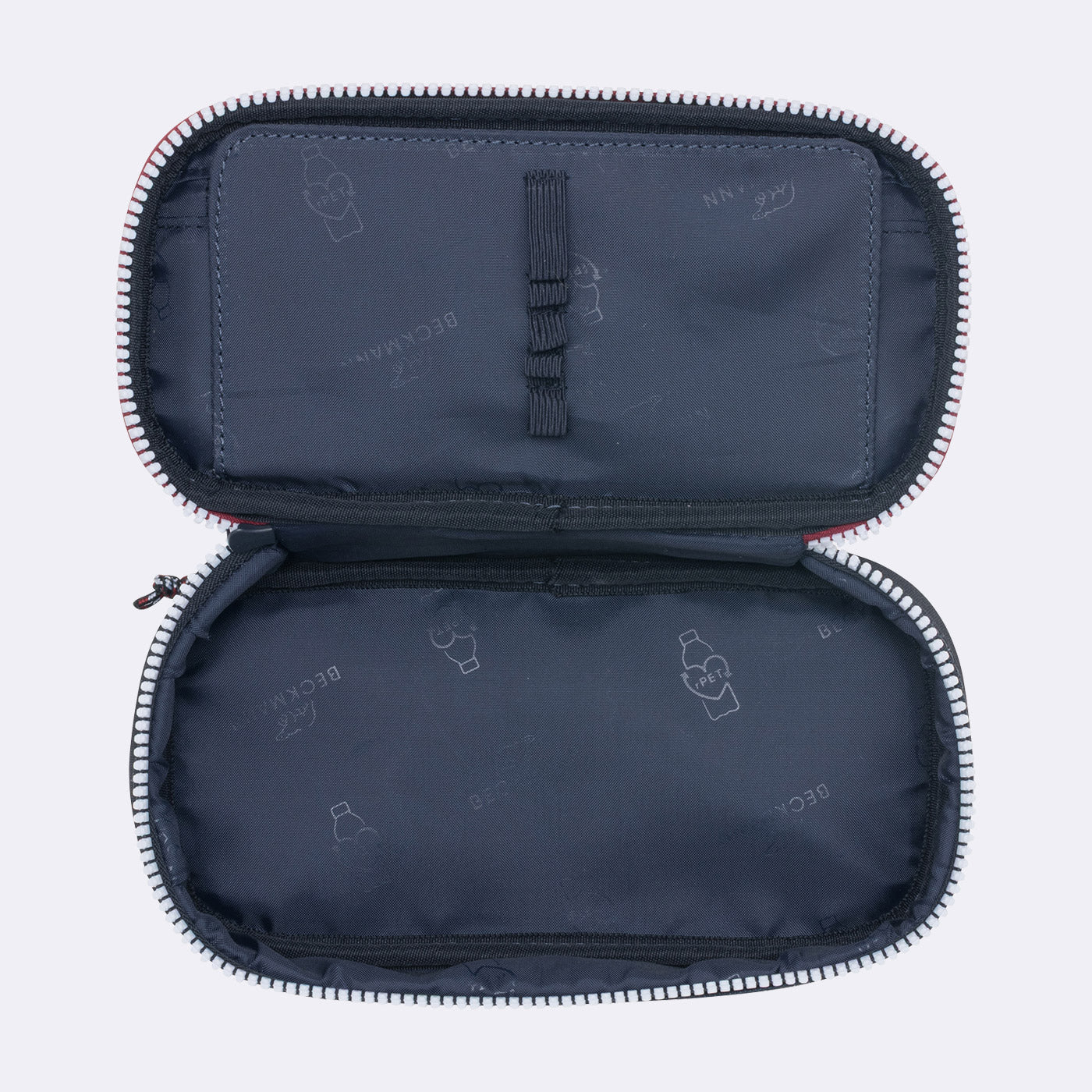 Ovalt pennal Sport, Navy White - Image 3